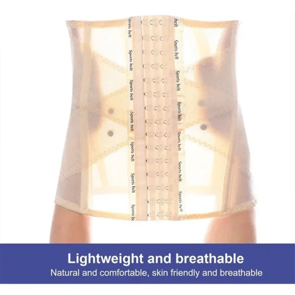 Shapewear Women Waist Trainer Body Shaper Shaping Mesh Tight Double Tummy Control Belt Corset Slim Sheath Flat Belly - Image 2
