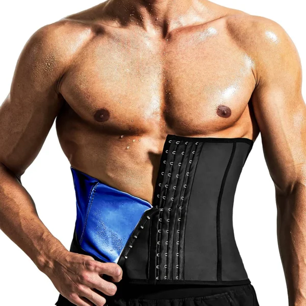 1pcs Men's Tummy Strap Silvering Sweating Breasted Sports Shaper Belt Waist Cinching And Waist Protection Fitness Waist Belt - Image 2