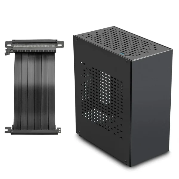 Aluminum HTPC Mini ITX Chassis A07 Game Computer Case Support Graphics Card RTX2070 I5 with PCIE 4.0 Cable Case Samll 1u PSU