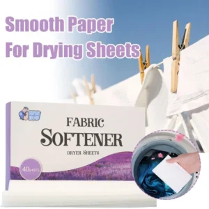 Lavender Laundry Fabric Softener Dryer Sheets Calm Electrostatic 40 Prevention Defense Count Scent Odor I6M5