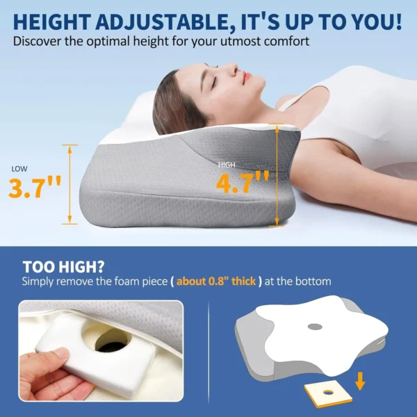 Cervical Pillow for Neck Shoulder Pain Relief Sleeping Ergonomic Memory Foam Pillow Orthopedic Neck Support Pillows - Image 5