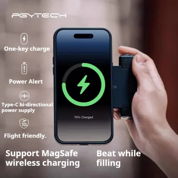PGYTECH Magnetic Phone Photography Grip Dandelion Mobile Magnetic Fill Light MagCam Mobile Photography Grip Bluetooth Remote - Image 6