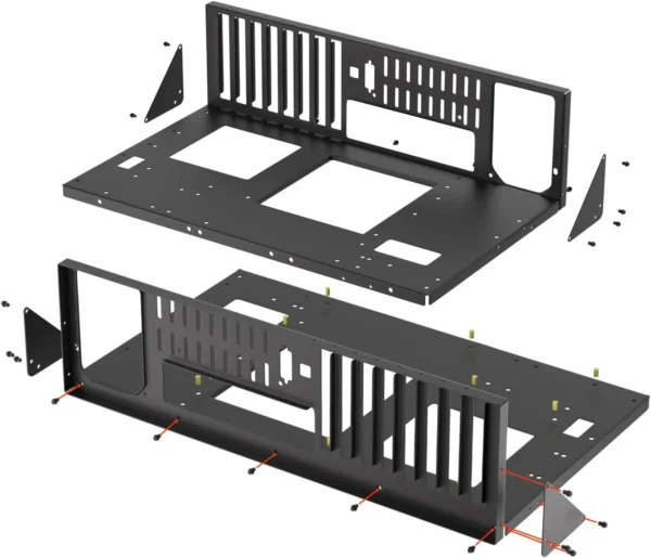 Open Air Computer PC Case, Test Bench Chassis ATX Open Mining Frame Computer Case, DIY PC Case Rack for ATX MATX ITX Motherboard - Image 5