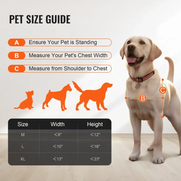 VEVOR Dog Door Sliding Glass Door Adjustable Height Doggy Door Sliding Doors Aluminum Frame Tempered Glass Pet Door - Image 6