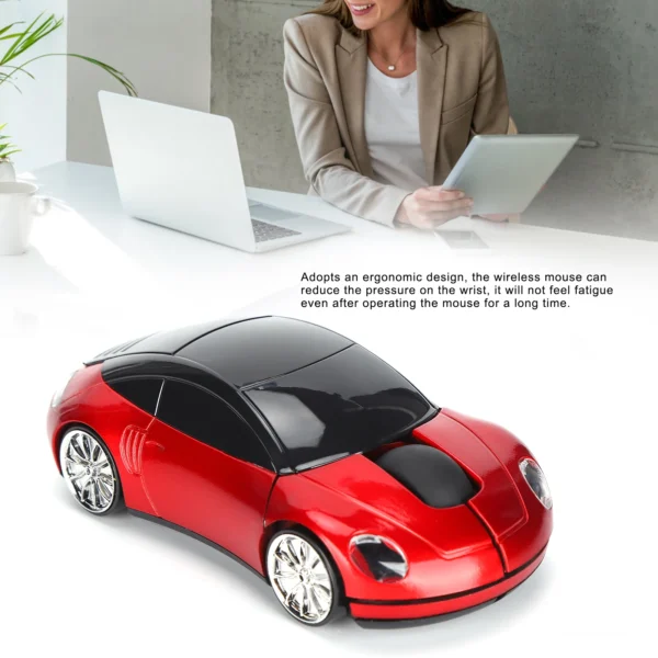 Computer Mouse Laptop Mouse Smart CarShaped Portable 2.4G Cordless Mouse with USB Receiver for Office Laptop Computer Tablet - Image 2