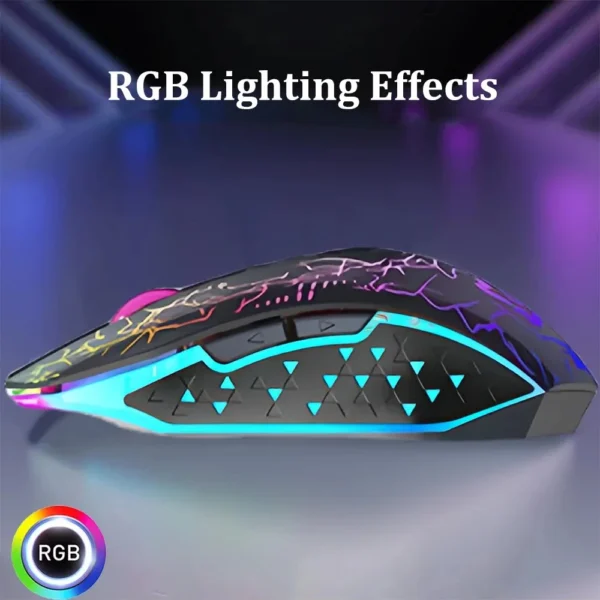 Bluetooth 5.2 Wireless Mouse RGB Gaming Mouse Silent Mouse Rechargeable Mouse 800-1200-1600 DPI Mouse Mice for PC Laptop Macbook - Image 2