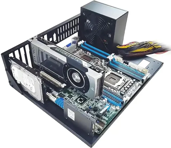 Open Air Computer PC Case, Test Bench Chassis ATX Open Mining Frame Computer Case, DIY PC Case Rack for ATX MATX ITX Motherboard - Image 6
