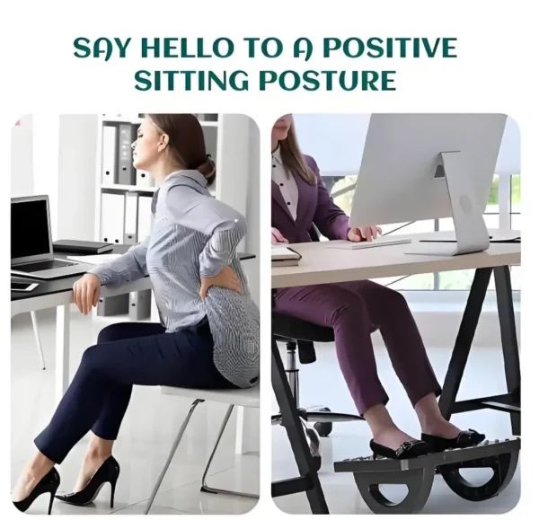 Portability Foot Rest Under Desk Footrest Ergonomic Foot Stool With Massage Rollers Foot Rest For Home Office Work Fast Ship - Image 4