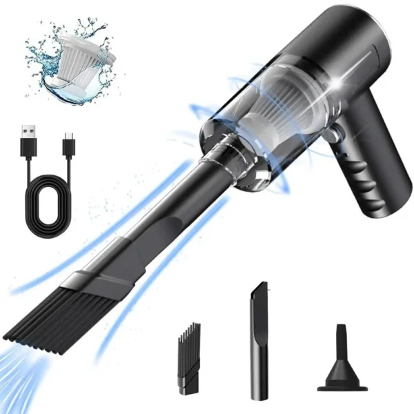 9000Pa Wireless Car Vacuum Cleaner USB Charging 1200mAh Portable Cleaning Appliance Mini Wet and Dry Vacuum Cleaner Household
