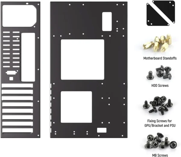Open Air Computer PC Case, Test Bench Chassis ATX Open Mining Frame Computer Case, DIY PC Case Rack for ATX MATX ITX Motherboard - Image 4