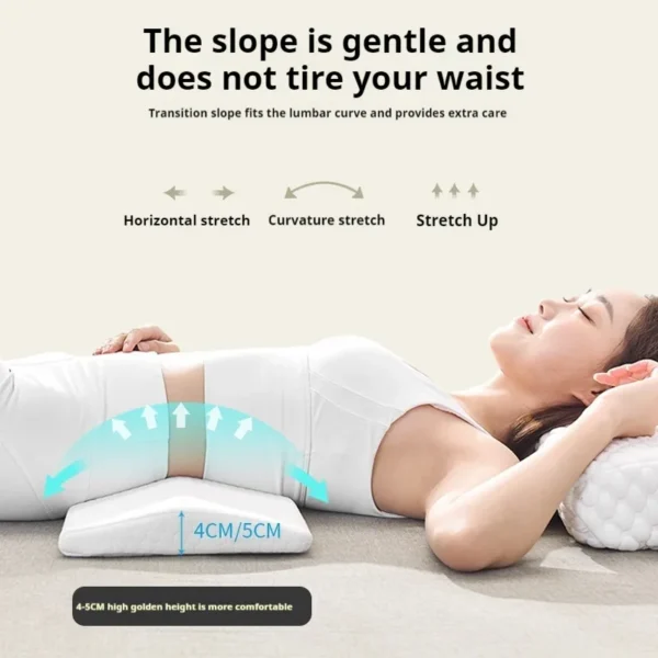 Lumbar Support Pillow, Back Support Memory Foam Pillow For Sleeping In Bed Waist Support Cushion For Lower Back Pain Relief - Image 3