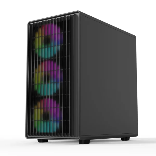 Power Train V1 MATX ITX Chassis Desktop Computer Side Transparent Glass Vertical Host Support 240/280 Water Cooling PC Case - Image 4