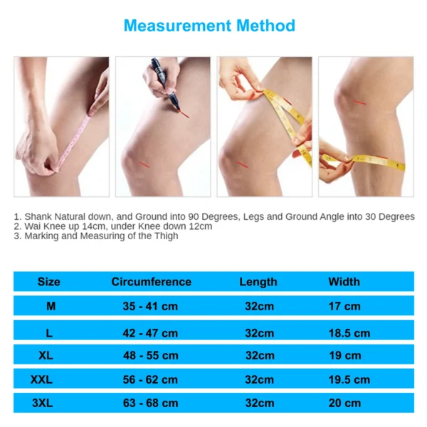 Knee Brace Knee Support Compression Sleeve with Side Stabilizers & Silicone Patella Gel Pad for Meniscus Tear Arthritis Jogging - Image 6