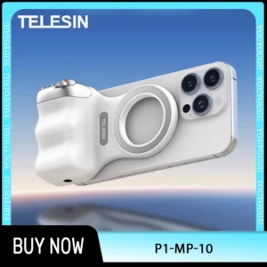 TELESIN P1-MP-10 Magnetic Phone Camera Shoot Hand Grips Phone Holders Shooting Aid Remote Control Handle for iPhone HUAWEI Phone