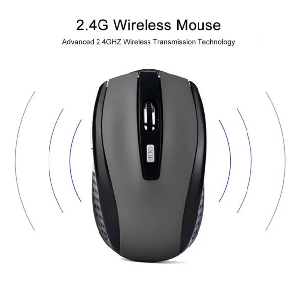 2.4G Wireless Mouse 2.4Ghz Gaming Mouse 6D Optical Wireless Mouse Slim Mini Noiseless Mice DPI1600 for Macbook PC Laptop - Image 4
