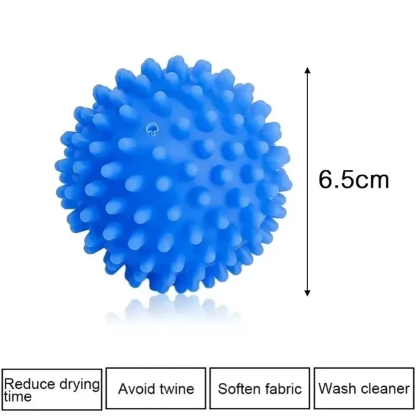 Laundry Balls Anti-Winding Magic Laundry Balls Drying Cleaning Ball Reusable Household Washing Machine Clothes Softener 6/1Pcs - Image 6