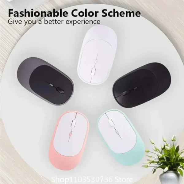 2025 New Wireless Mouse Bluetooth USB Silent Mice Adjustable DPI Ergonomic Design Rechargeable Gaming Mouse For Xiaomi Tablet - Image 6