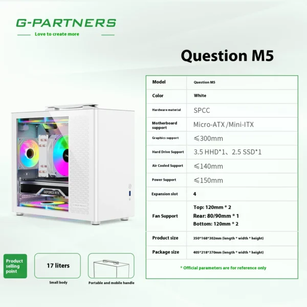 Question M5 M-ATX Portable Computer Case ITX Motherboard ATX/SFX Power Supply Support U3 Desktop MINI Small Chassis - Image 3