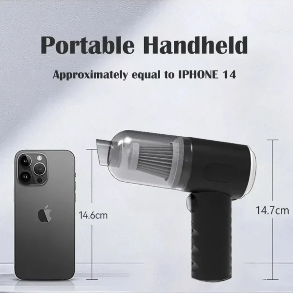9000Pa Wireless Car Vacuum Cleaner USB Charging 1200mAh Portable Cleaning Appliance Mini Wet and Dry Vacuum Cleaner Household - Image 2
