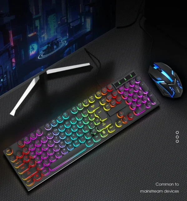 RGB Gaming Mechanical Keyboard USB Wired 104 Keys Keyboard Backlit Black Red Blue Light for Computer Laptop Pro Gamer Keyboard - Image 6
