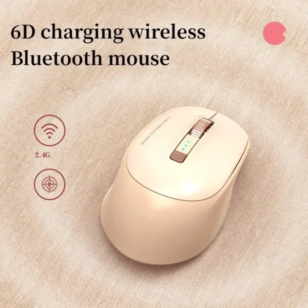 ITLY W2 6D Game Tablet Phone Computer Bluetooth Wireless Mouse Charging Luminous 2.4G USB Wireless Mouse Portable Mouse - Image 2
