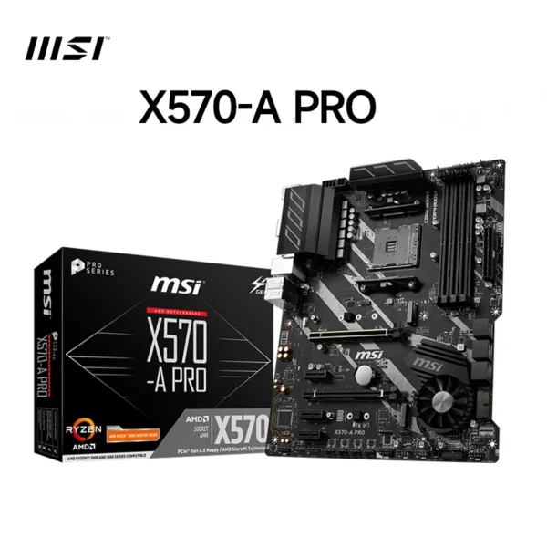MSI MotherBoard 128GB AMD X570 Motherboard AM4 PCI4.0 X570-A PRO DDR4 diy gaming computer Gaming placa mãe