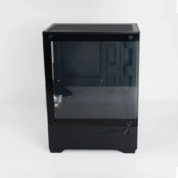 MANMU Computer Case Aluminum Micro-ATX pc Case Tempered Glass Cabinet Computer Slim pc Gaming Case - Image 3