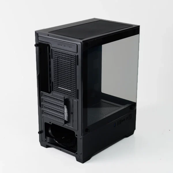 MANMU Computer Case Aluminum Micro-ATX pc Case Tempered Glass Cabinet Computer Slim pc Gaming Case - Image 4