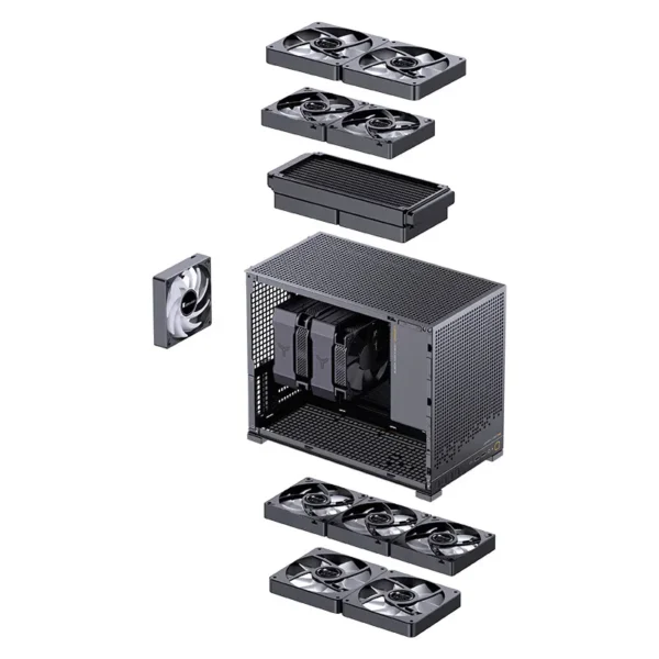 JONSBO D32 PRO Black MATX Desktop Small PC Case Transparent Adjustable Motherboard ATX Power 240 Water-Cooling корпус пк ケース - Image 5