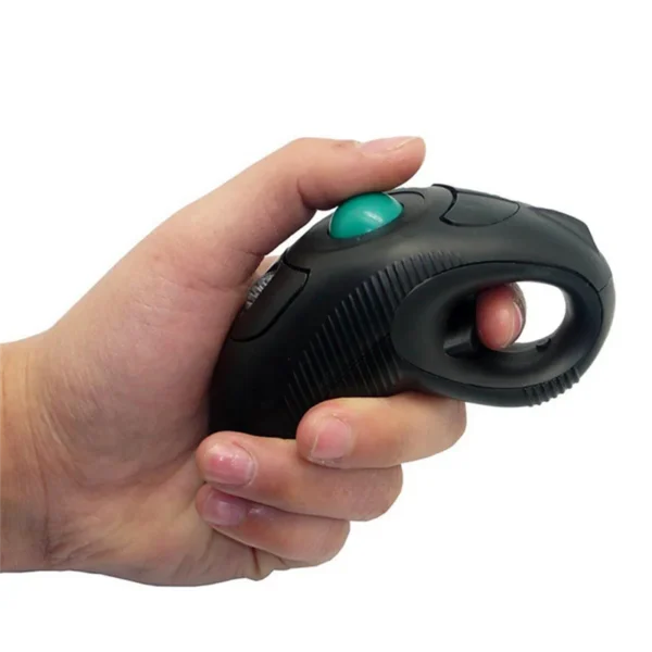 Shopping 2.4G Wireless Air Mouse Ergonomic Trackball Handheld Finger USB Mouse USB Optical Trackball Mice - Image 6