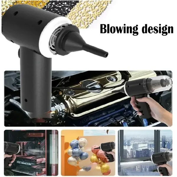 9000Pa Wireless Car Vacuum Cleaner USB Charging 1200mAh Portable Cleaning Appliance Mini Wet and Dry Vacuum Cleaner Household - Image 3
