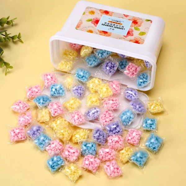 100Pcs Laundry Scent Booster Beads Anti Static Washing Clothes Fragrance Beads Lasting for Washing Machine - Image 2
