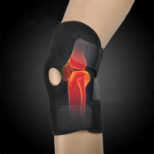 Knee Brace Knee Pain Relief Support Brace with Side Stabilizers with Adjustable Buckle Joint Pain Arthritis Relief For Men Women - Image 3