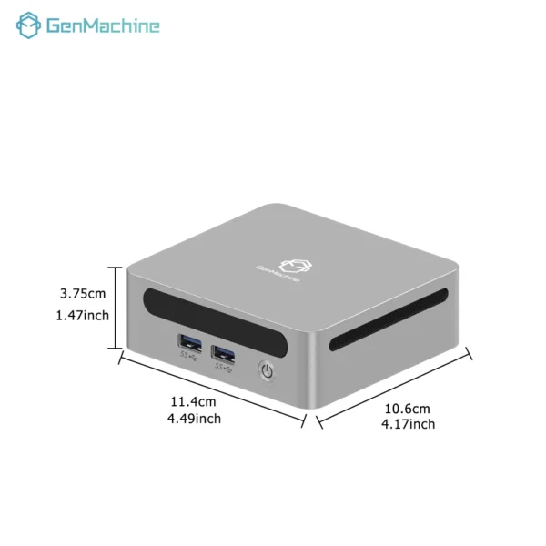 GenMachine Mini PC 5980HX Windows 11 Ryzen DDR4 Max 64GB 3.3GHz Up to 4.8GHz WIFI6 Mini Diy Gaming Computer PC Gamer Gaming - Image 2
