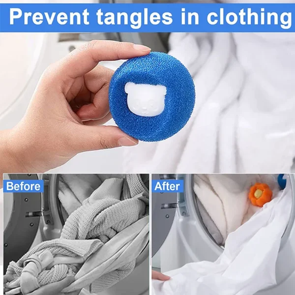 1-5pcs Pet Hair Remover Reusable Ball Laundry Washing Machine Filter Wool Sticker Cat Hair Remover Pet Fur Lint Catcher Home - Image 4