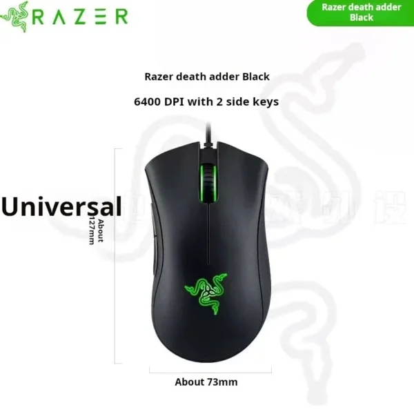 Razer Purgatory Viper Standard Edition 6400DPI Wired Gaming Mouse Brand Merchandise Birthday Gift Graduation Wholesale - Image 3