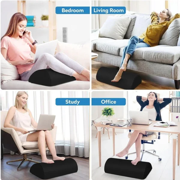 Comfort Foot Rest Under Desk All-Day Pain Relief & Leg Support Stool Under Desk Foot Rest Ergonomic for Home Office Work, Gaming - Image 6