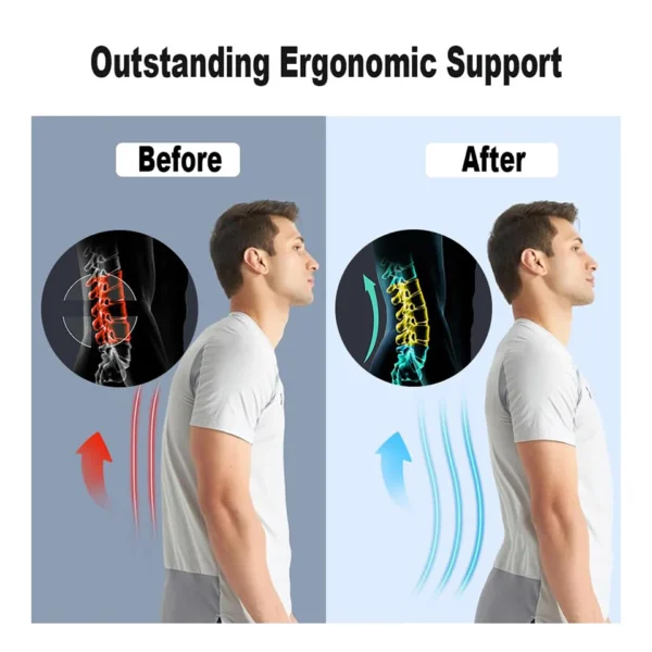Back Brace for Lower Back Pain Relief with 6 Stays for Heavy Lifting Sedentariness Breathable Lumbar Support for Herniated Disc - Image 4