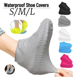 Silicone Waterproof Shoe Covers - Durable Protection for Outdoor Activities